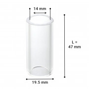 TIG Стъклен накрайник Pyrex 19.5×47 | T17/18/26 S | 3P8GS