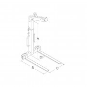 Кранови вилици регулируеми/1.5 - 3 тона