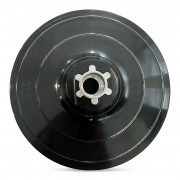 Подложка за фибър дискове, с велкро, черна, ø 125, M14