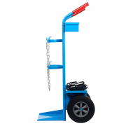 Количка за газови бутилки с рафт