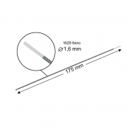 STAHLWERK Волфрамови електроди WZ8 бели 1,6 x 175 mm / 2,4 x 175 mm