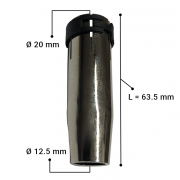 Газова дюза конусна МВ24, Ø 12.5 mm, L=63.5 mm, блистер Z-Master