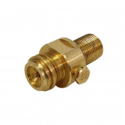 Двупътен месингов вентил за патрони Sodastream, син вариант