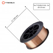 TYSWELD T20 Заваръчна тел SG2 - ø 0.8 mm / 5 кг