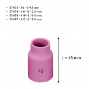 Керамичен накрайник JUMBO SR 17/18/26, L=48mm