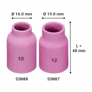 Керамичен накрайник JUMBO SR 17/18/26, L=48mm, блистер Z-Master