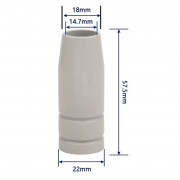 Газова дюза MB25 с керамично незалепващо покритие