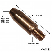 Контактна дюза М8х30, CuCrZr