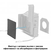 STAHLWERK Филтър с активен въглен преден комплект от 10 части за аспиратор FE-27 ST