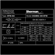 Синергичен инверторен заваръчен апарат Sherman DIGIMIG 300 MTM/4R