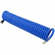 Спирален маркуч PU 8x12 mm с бърза връзка R26 5 / 10 / 15 m