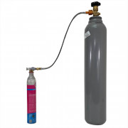TECWELD Маркуч за самостоятелно пълнене на бутилки/капсули Sodastream Pink + комплект резервни уплътнения