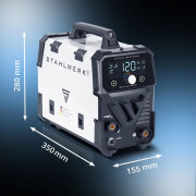 STAHLWERK Mini FLUX 120 ST Digital - Цифров заваръчен апарат за безгазово заваряване с функция ММА