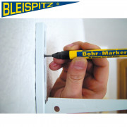 BLEISPITZ Маркер за маркиране на отвори и труднодостъпни зони, черен, блистер
