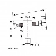 StrongHand Странична стяга, Ø 16 mm