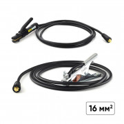 Комбо Заваръчни кабели с ръкохватка A-TYPE / EH01 | 200A и щипка маса GC02 type А / 200А - 16 мм²