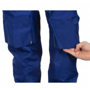 WELDAS Сини памучни панталони за заваряване, забавящи горенето Fire Fox™