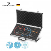 STAHLWERK Комплект диамантени режещи дискове 125 x 22,23 mm от 3 диска