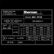 Инверторен заваръчен апарат Sherman MIG 351M/4R