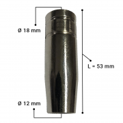 Газова дюза конусна MB15, Ø 12 mm, L=53 mm, блистер Z-Master