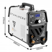 STAHLWERK Комбиниран заваръчен апарат 2 в 1 DC TIG 200 Pulse Pro