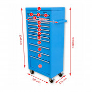 Инструментална количка, шкаф за работилница, Sherman 7