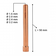 Цанга TIG L = 50 mm, SR 17/18/26,  блистер Z-Master
