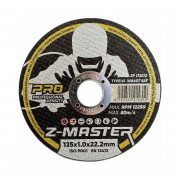 Диск за рязане на метал и неръждаема стомана Z-Master PRO, 125 x 1.0