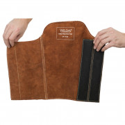 WELDAS Ръкавел за заварчици от телешка кожа Lava Brown ™ 44-7028, 1 брой