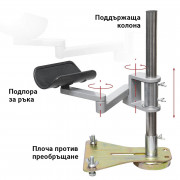 STRONGHAND Шарнирна опора за ръце