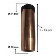 Газова дюза конусна MB401/501, Ø 16 mm, L=76 mm, блистер Z-Master