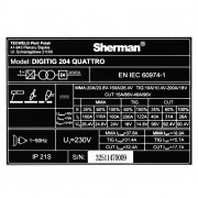 Заваръчен апарат Sherman DIGITIG 204 QUATTRO с плазмен бренер