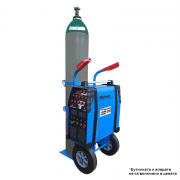 Количка за газови бутилки с рафт