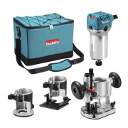 Makita Многофункционална фреза RT0702CX2 с чанта  + подарък