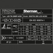 Заваръчен апарат Sherman DIGITIG 200 LCD ACDC