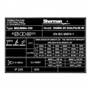 Синергичен инверторен заваръчен апарат Sherman DIGIMIG 351 DUALPULSE 4R