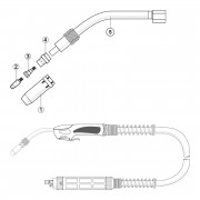 Заваръчен шланг TW-36 X60 Binzel