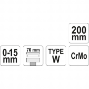 Клещи чирак тип W, YATO, 200 мм