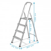 STAHLWERK Стълба HL-4 ST, 150 кг товароносимост