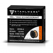 STAHLWERK MIG MAG Premium заваръчна тел ER70S-6 SG2 - Ø 1.0 mm, 1 кг