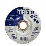 TAF Диск за шлайфане с керамично покритие DX1, 125 x 22.23 mm, P36