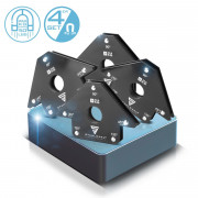 STAHLWERK Комплект 4 магнитни ъгли за заваряване 22.6 кг