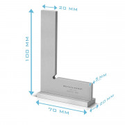 STAHLWERK Комплект ъглови ограничители от 4 части DIN 875/1