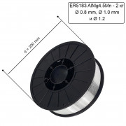 Заваръчна MIG тел ER5183 AlMg4.5Mn - 2 кг