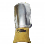 Ръкавици за заварчици с KEVLAR GL122 + Кожен щит за ръце с алуминиево фолио (1 бр.)