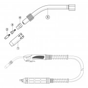 Заваръчен шланг TW-24 X60 Binzel