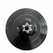 Подложка за фибър дискове, с велкро, черна, ø 125, M14