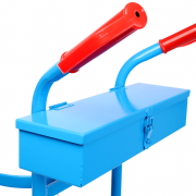 Количка за газови бутилки с рафт