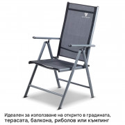 STAHLWERK Комплект къмпинг столове CS-103 ST от 4 бр. с къмпинг маса CT-30 ST