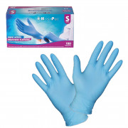 Еднократни ръкавици от нитрил без пудра Haspet, сини